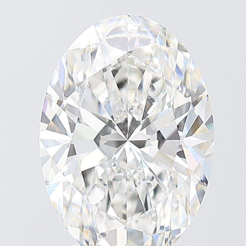 4.08 Carat F-VVS2 Oval Lab Diamond