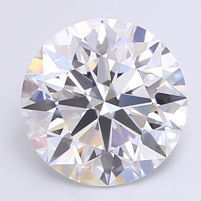 3.71 Carat D-VVS2 Round Lab Diamond