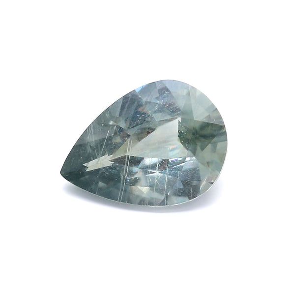 5.7 Carat Pear  Cut Green Sapphire