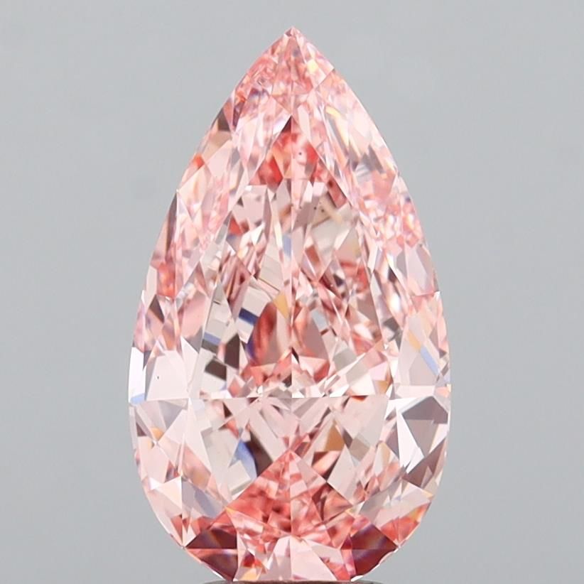 4.50 Carat Pear Cut Fancy Pink