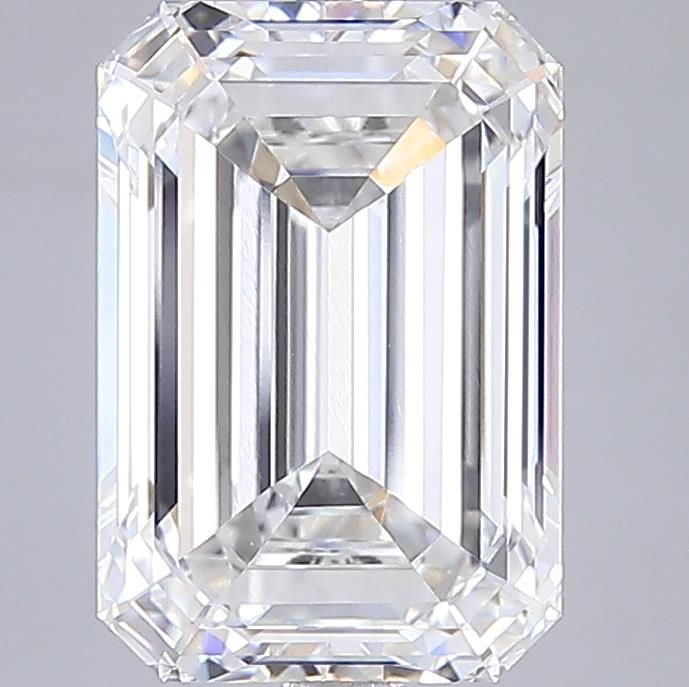 5.08 Carat F-VVS2 Emerald Lab Diamond