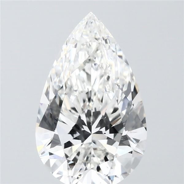 3.08 Carat G-VVS2 Pear Lab Diamond