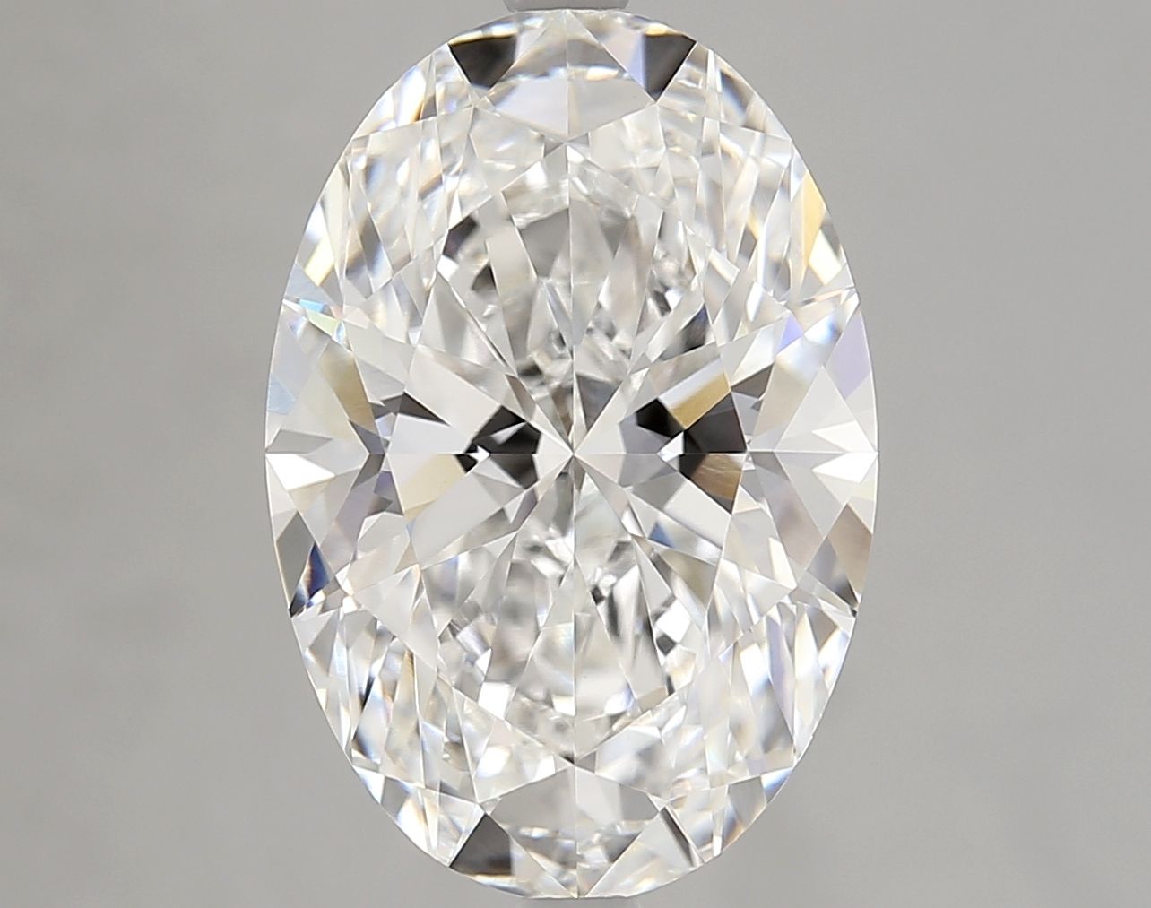 7.04 Carat F-VVS2 Oval Lab Diamond