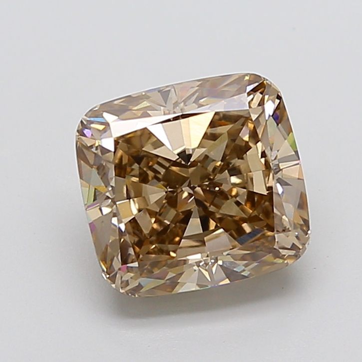 5.14 Carat Cushion Cut Fancy Brown