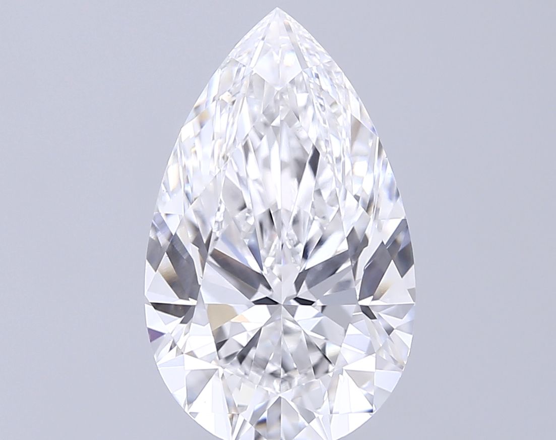 5.58 Carat E-VVS2 Pear Lab Diamond