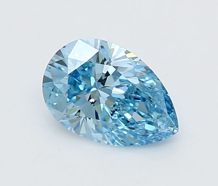 1.21 Carat Pear Cut Fancy Blue