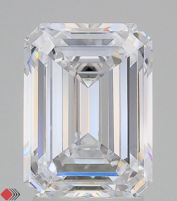 3.50 Carat D-VVS2 Emerald Lab Diamond