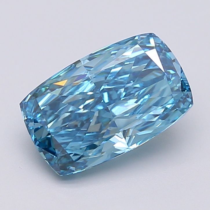 3.00 Carat Cushion Cut Fancy Blue