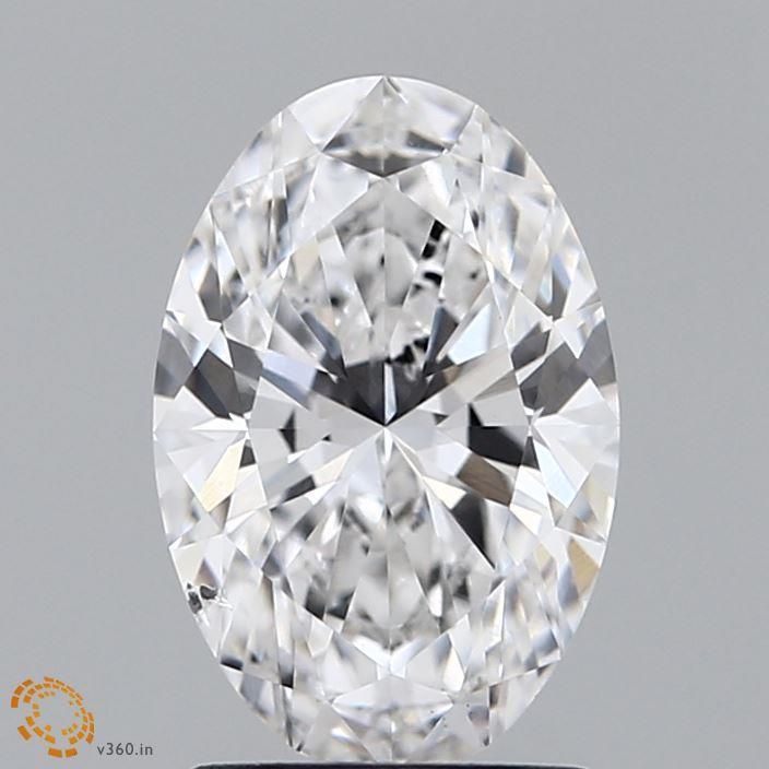 1.55 Carat E-SI1 Oval Lab Diamond