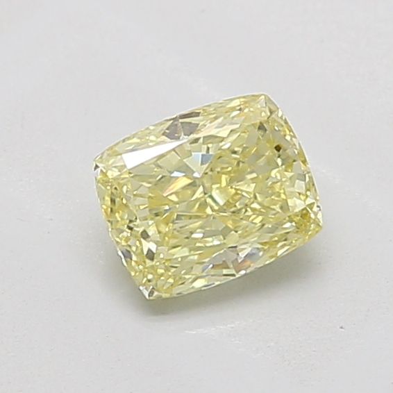 0.79 Carat Cushion Cut Fancy Yellow