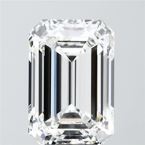 6.07 Carat F-VVS2 Emerald Lab Diamond
