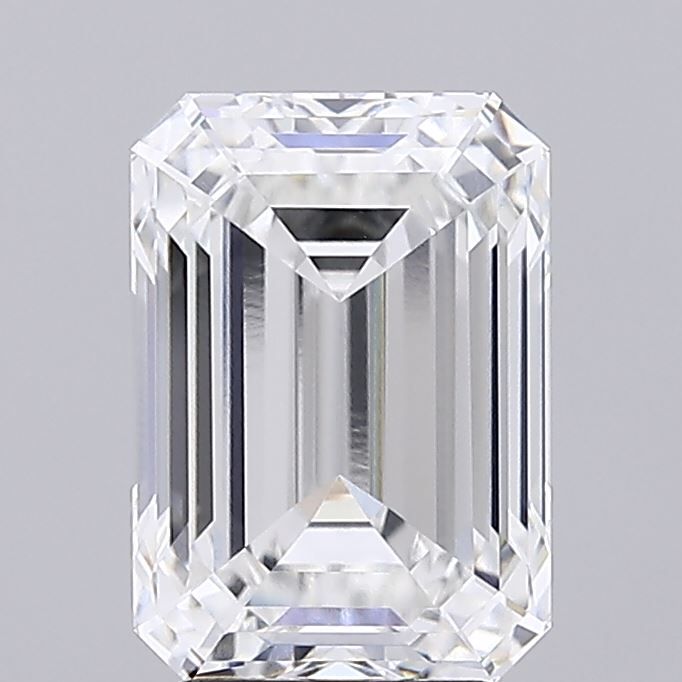 4.22 Carat F-VVS2 Emerald Lab Diamond