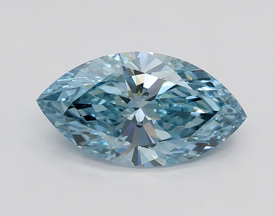 1.01 Carat Marquise Cut Fancy Blue