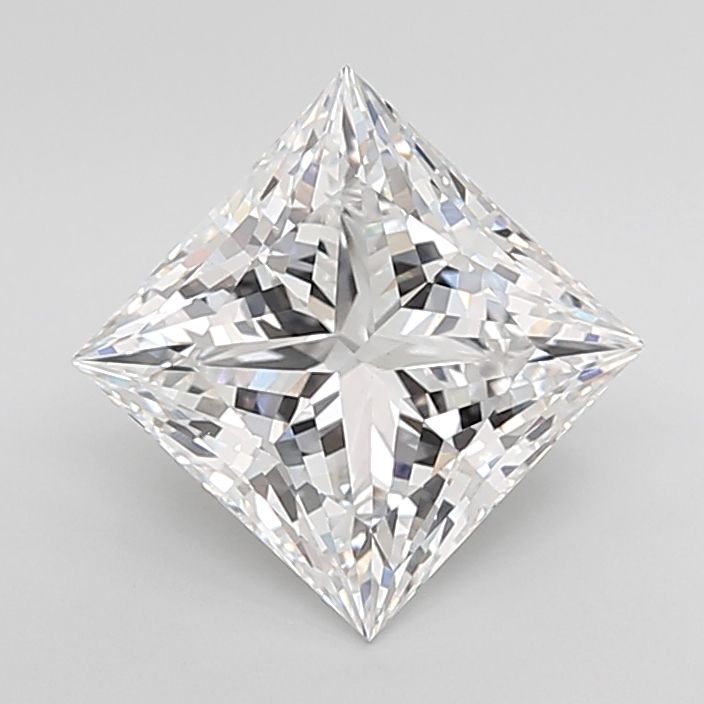 4.08 Carat D-VVS2 Princess Lab Diamond