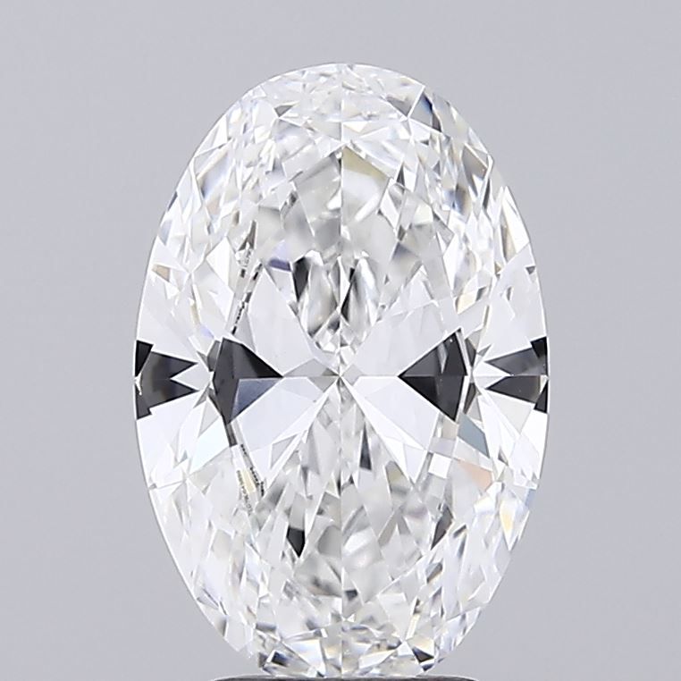 2.96 Carat E-VVS2 Oval Lab Diamond