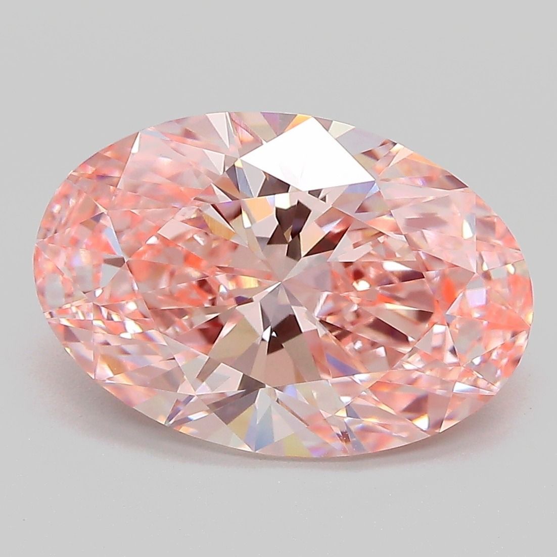 5.08 Carat Oval Cut Fancy Pink