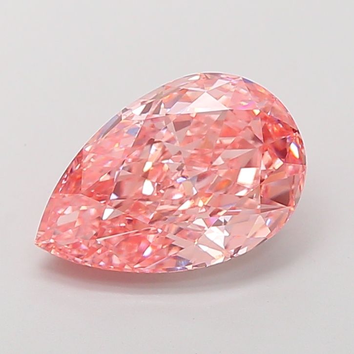 5.57 Carat Pear Cut Fancy Pink
