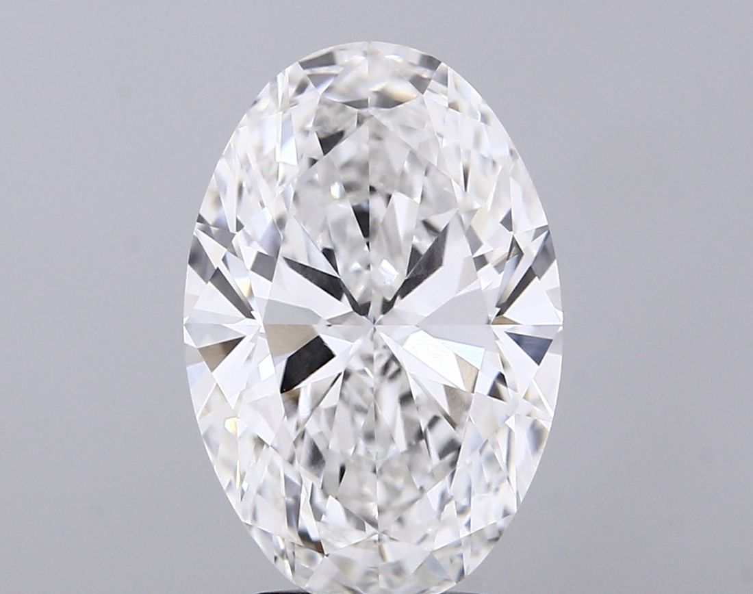4.08 Carat F-VVS2 Oval Lab Diamond
