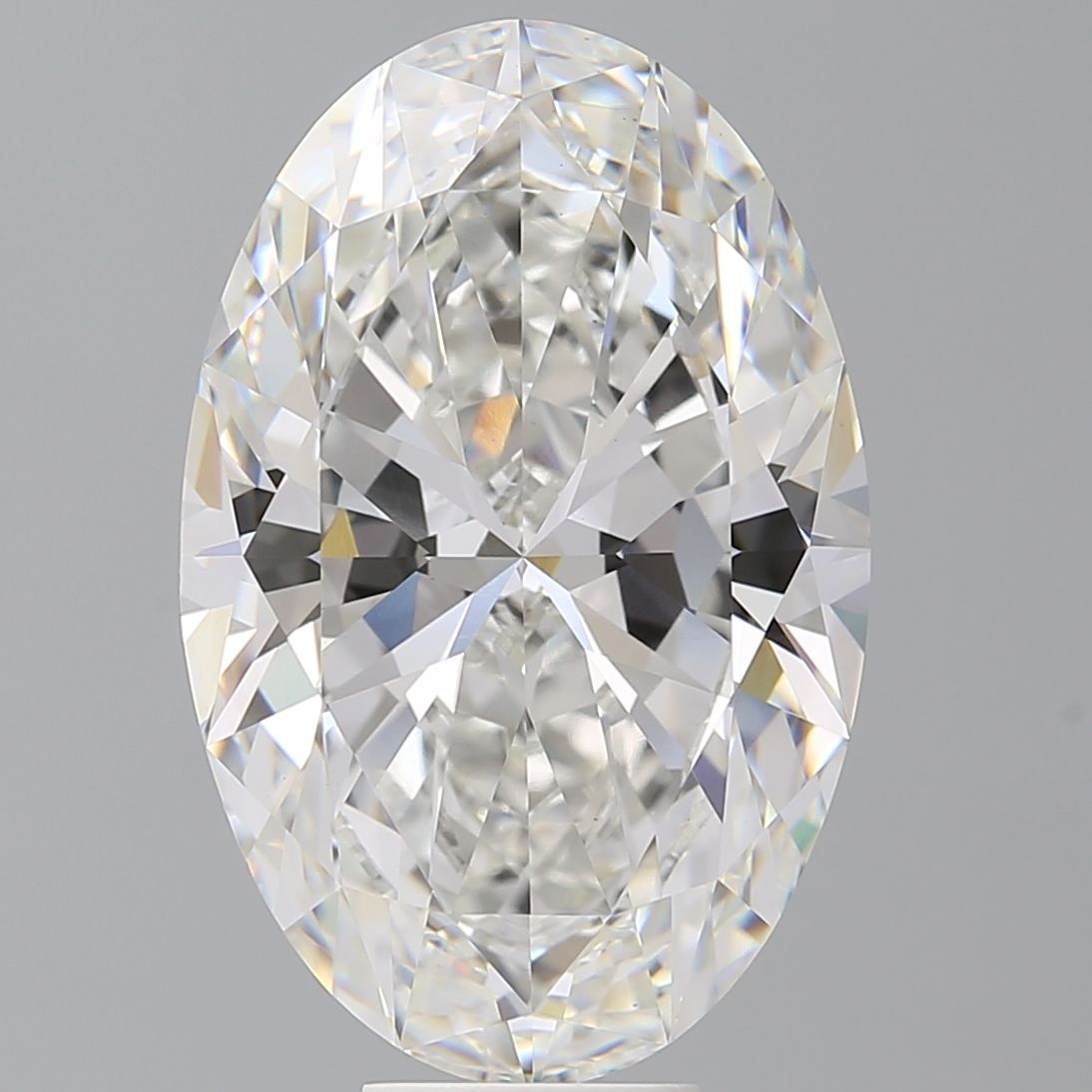 10.60 Carat F-VVS2 Oval Lab Diamond