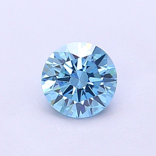 0.50 Carat Round Cut Fancy Blue