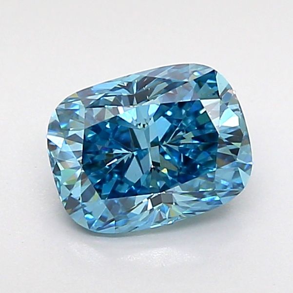 1.06 Carat Cushion Cut Fancy Blue