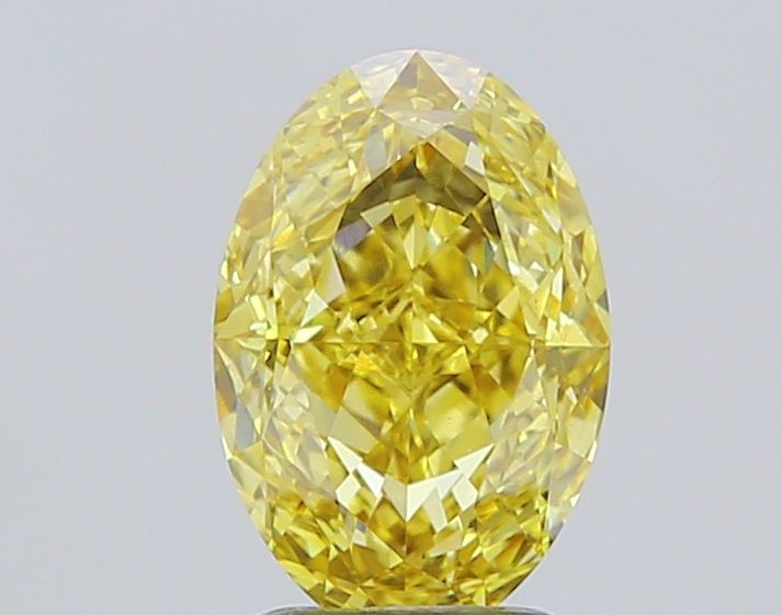 2.81 Carat Oval Cut Fancy Yellow