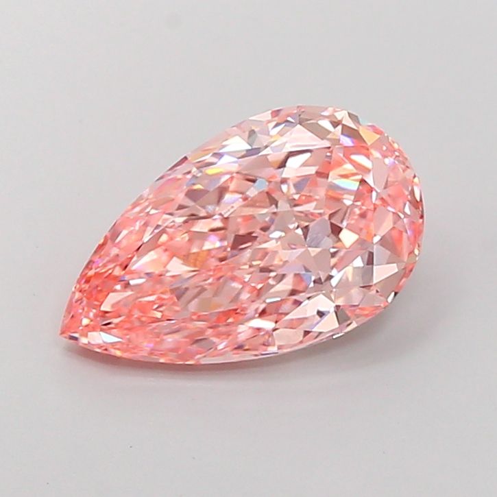 4.09 Carat Pear Cut Fancy Pink