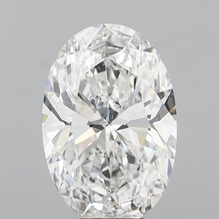 5.07 Carat F-VVS2 Oval Lab Diamond