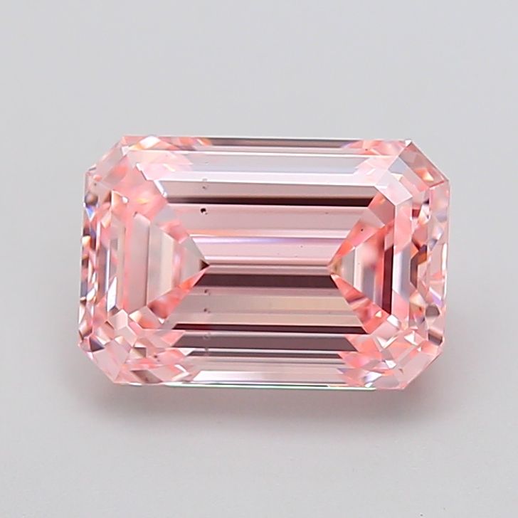 4.03 Carat Emerald Cut Fancy Pink