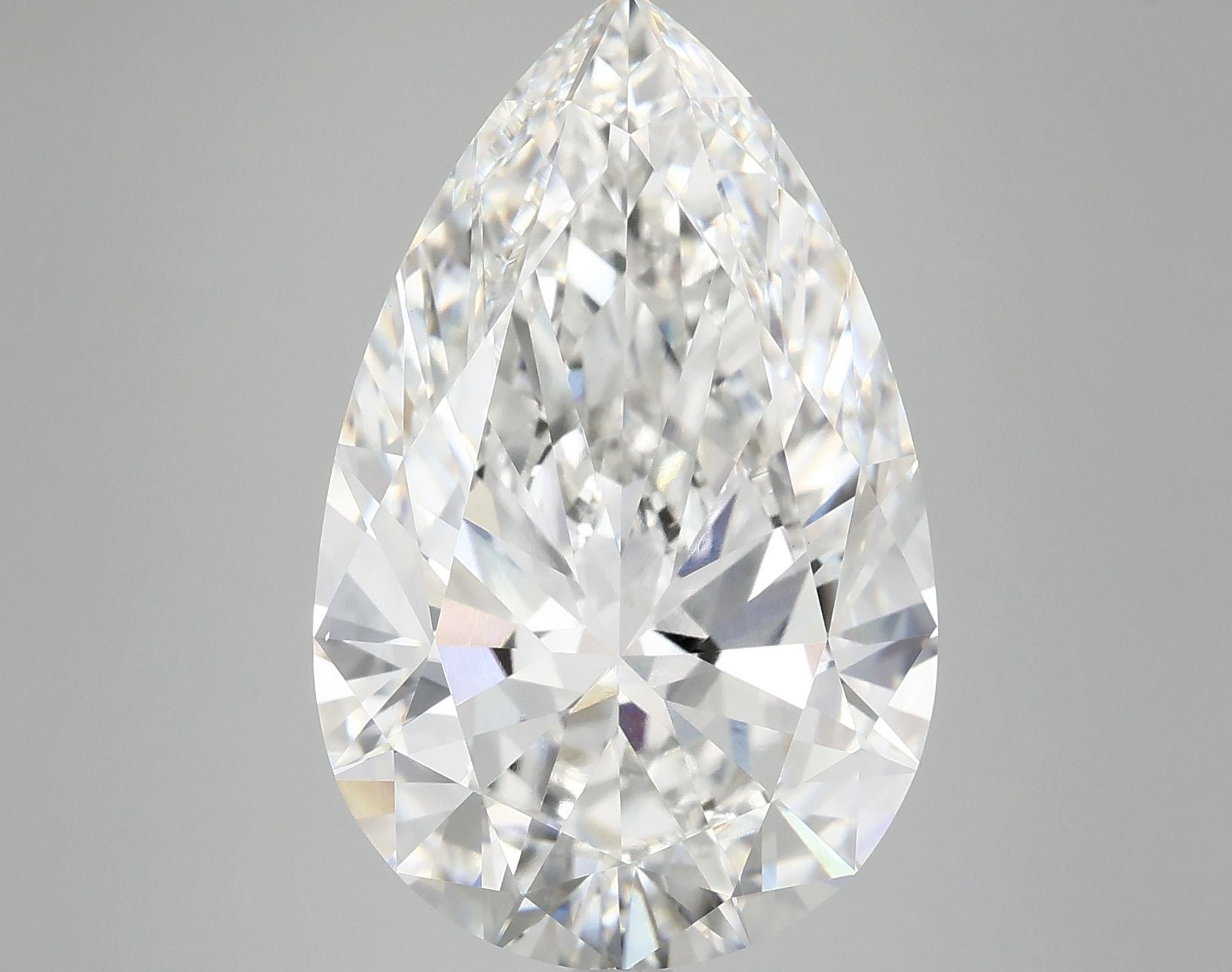 10.07 Carat F-VVS2 Pear Lab Diamond