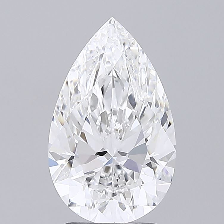 3.01 Carat D-VVS2 Pear Lab Diamond