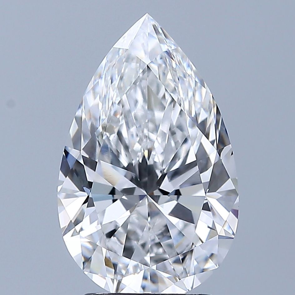 2.71 Carat D-VVS2 Pear Lab Diamond