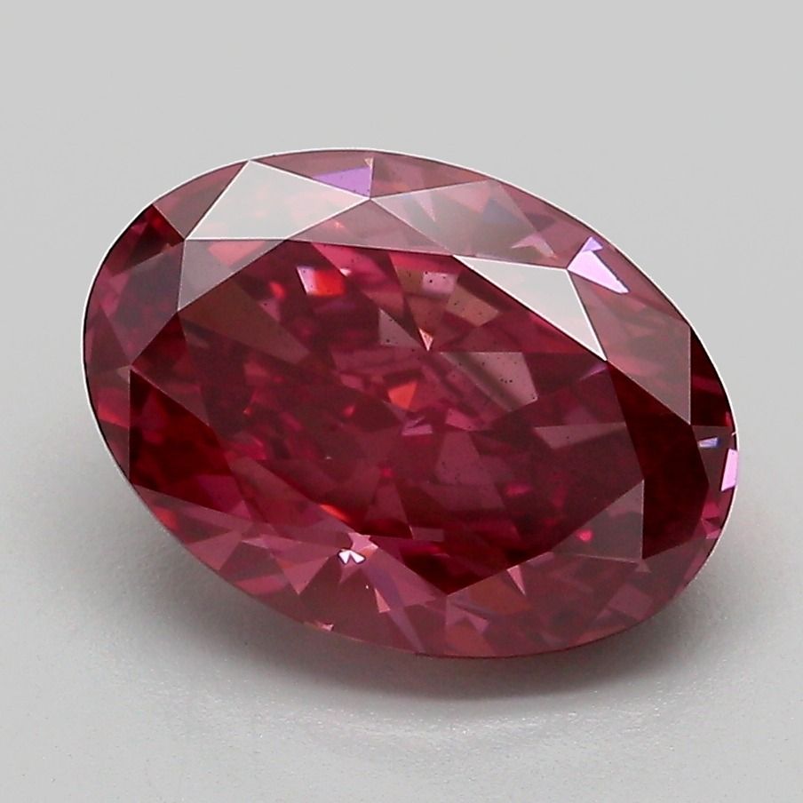 3.09 Carat Oval Cut Fancy Pink