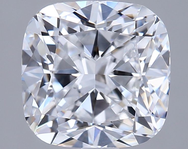 2.54 Carat D-VVS2 Cushion Lab Diamond