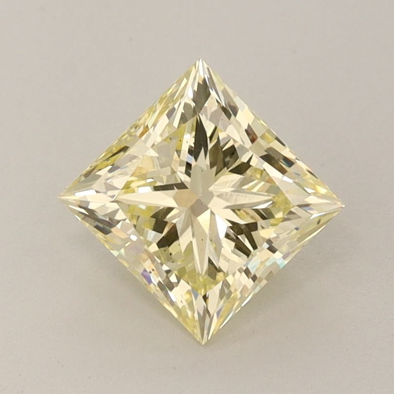 1.36 Carat Princess Cut Fancy Yellow
