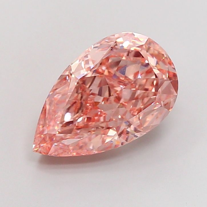6.12 Carat Pear Cut Fancy Pink