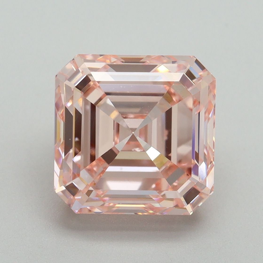 5.01 Carat Asscher Cut Fancy Pink