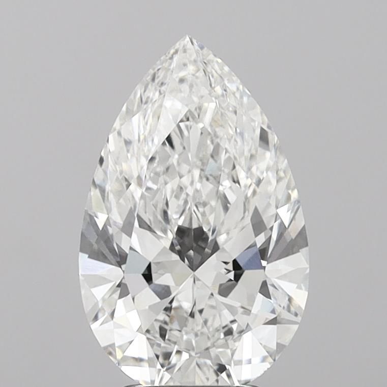 3.72 Carat E-VVS2 Pear Lab Diamond