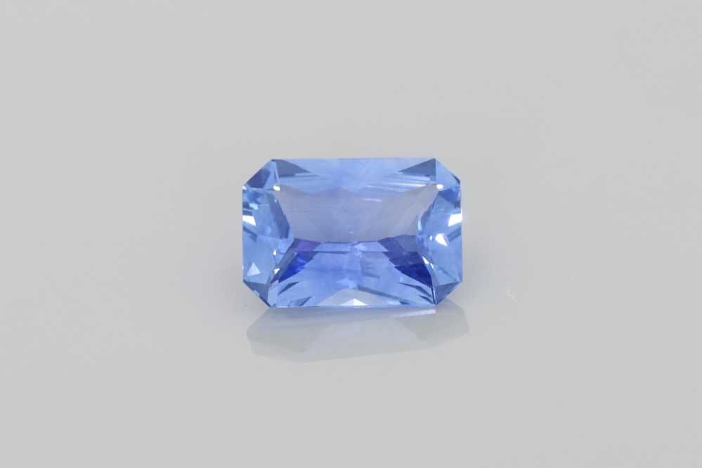 1.24 Carat Radiant Cut Blue Sapphire