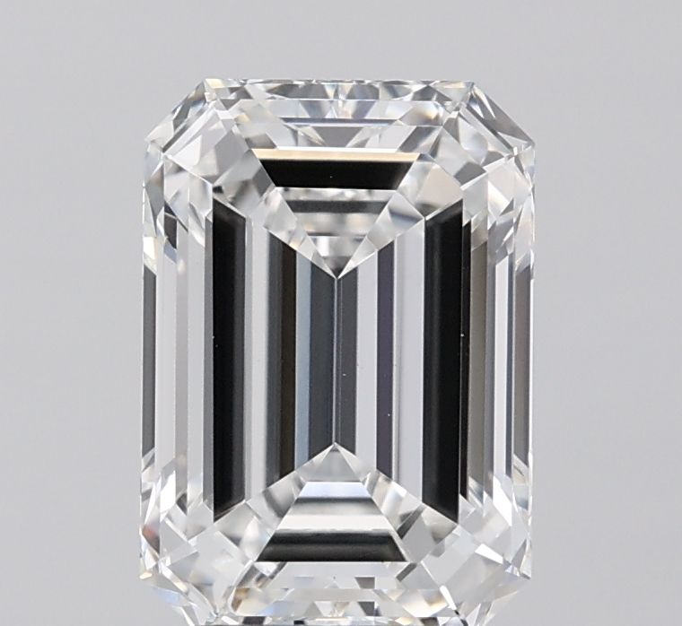 3.09 Carat F-VVS2 Emerald Lab Diamond