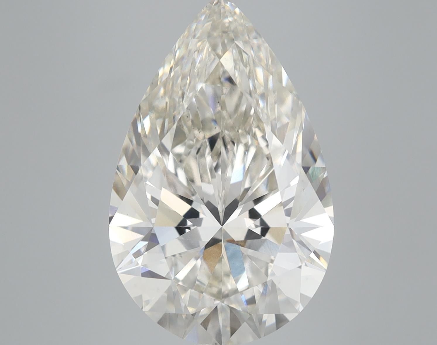 6.69 Carat H-VS2 Pear Lab Diamond