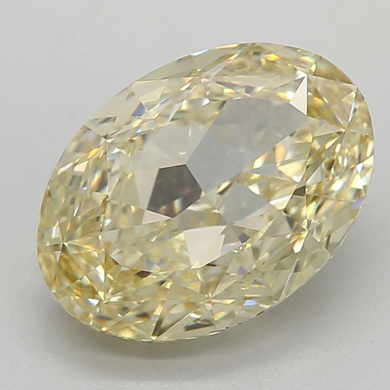 5.04 Carat Oval Cut Fancy Yellow