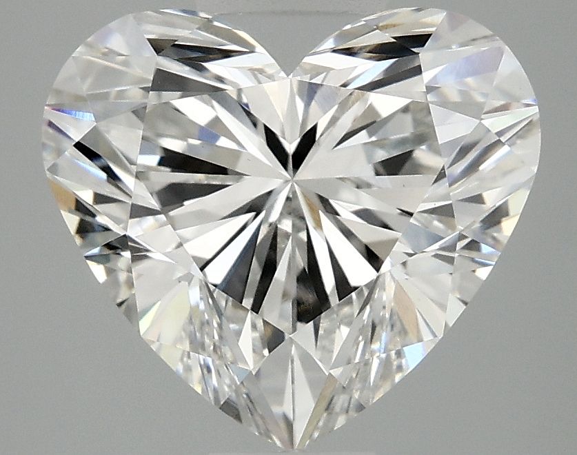 3.97 Carat F-VVS2 Heart Lab Diamond