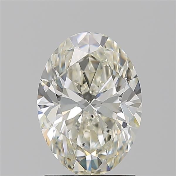 1.71 Carat J-SI1 Oval Cut Diamond