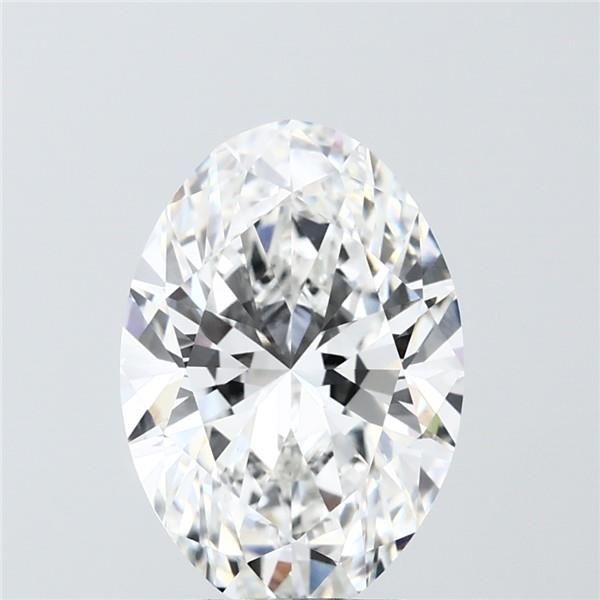 3.52 Carat F-VVS2 Oval Lab Diamond