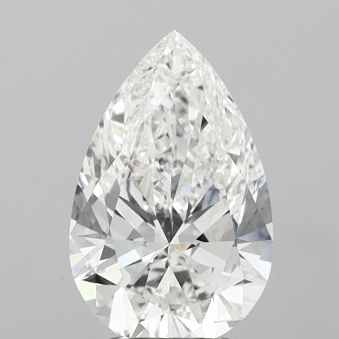 3.61 Carat F-VVS2 Pear Lab Diamond