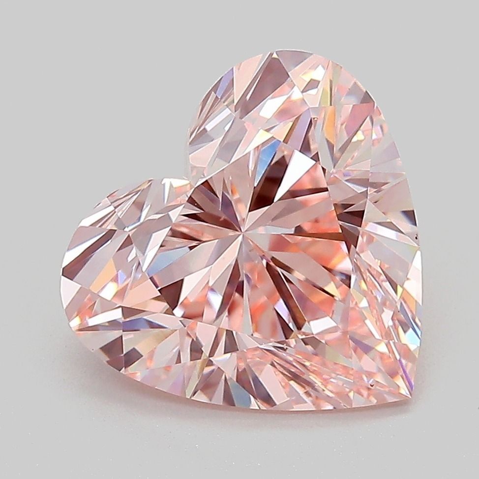 4.08 Carat Heart Cut Fancy Pink