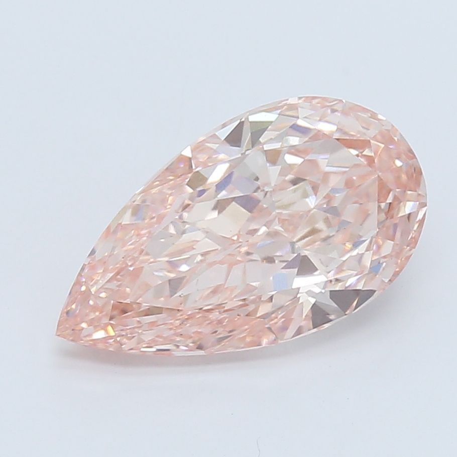 4.51 Carat Pear Cut Fancy Pink