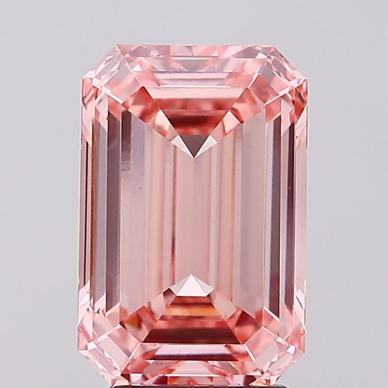 3.73 Carat Emerald Cut Fancy Pink