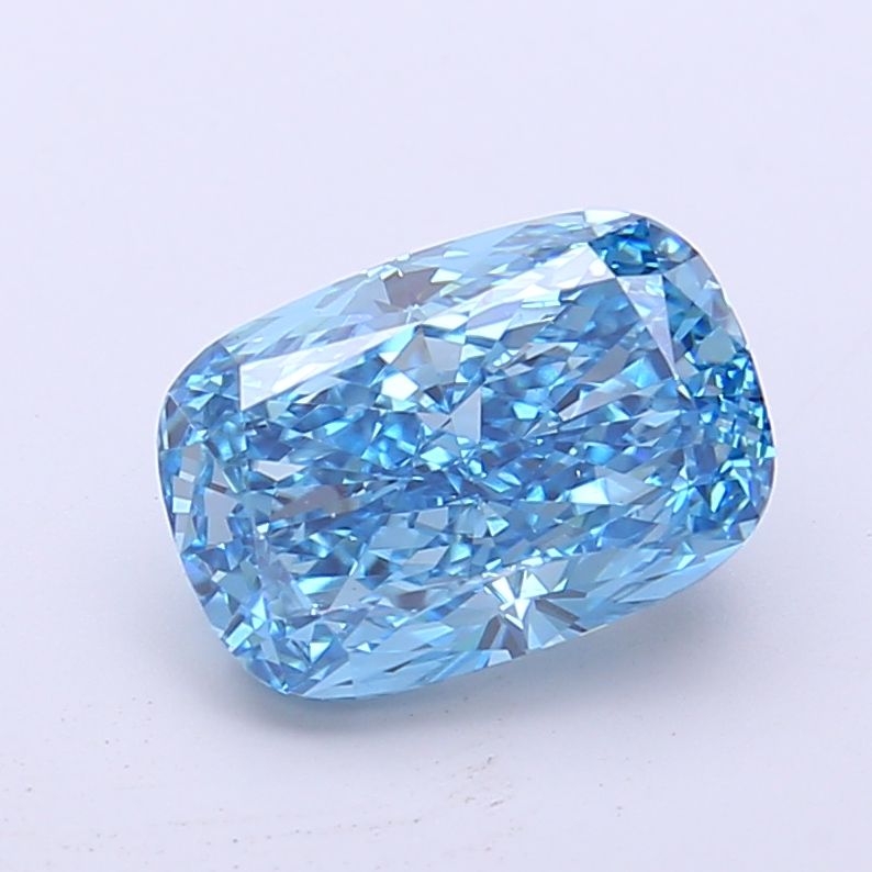 2.41 Carat Cushion Cut Fancy Blue